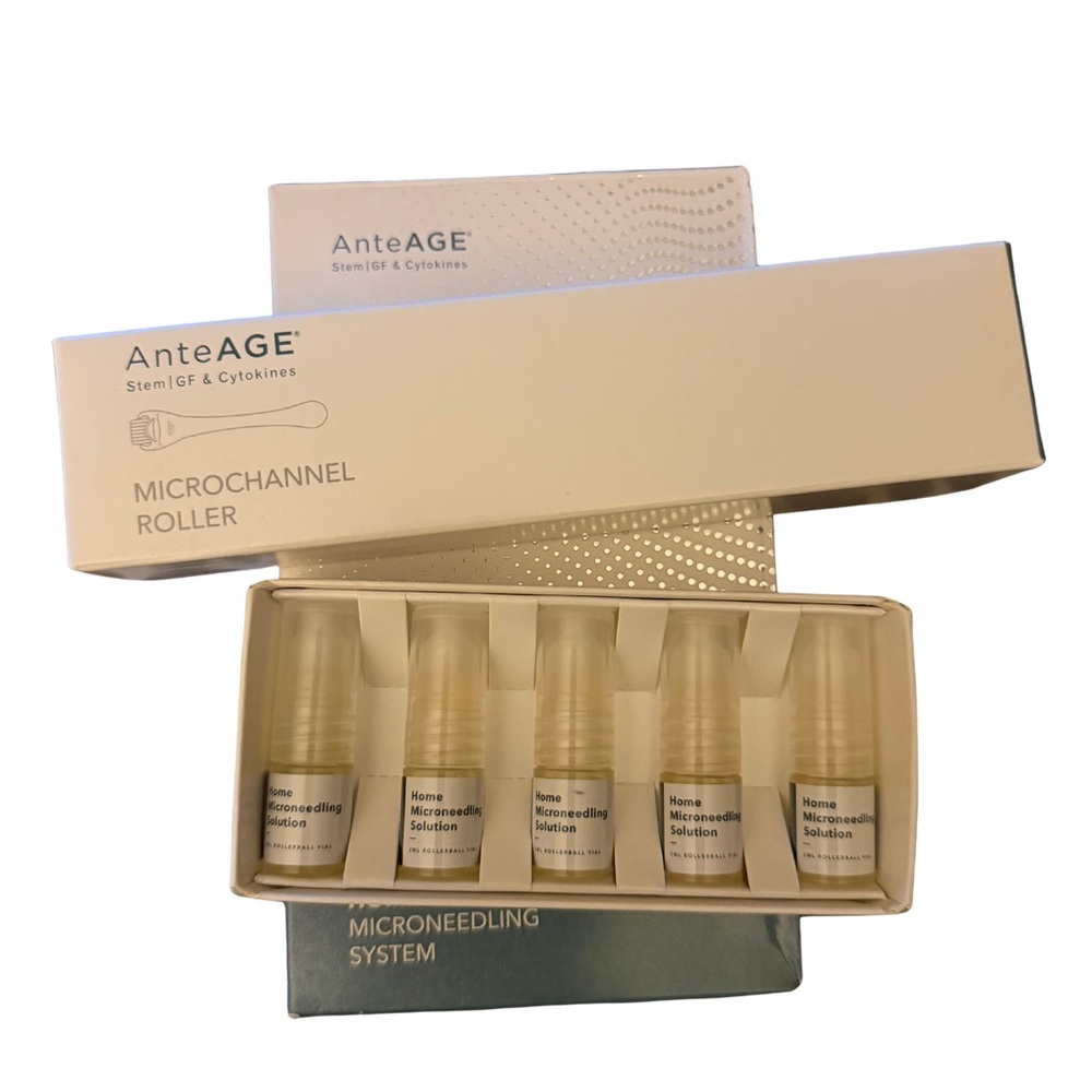 AnteAGE Home Microneedling System  *3 bonus anti-aging professional use ampules*
